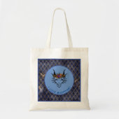 Blue I Liebe Shopping Dragon Head & Scales Tote Ba Tragetasche (Vorne)