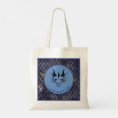 Blue I Liebe Shopping Dragon Head & Scales Tote Ba Tragetasche (Rückseite)