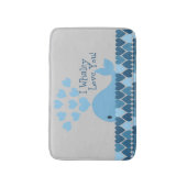 Blue I Whaley Liebe Sie! Badematte (Vorderseite Vertikal)