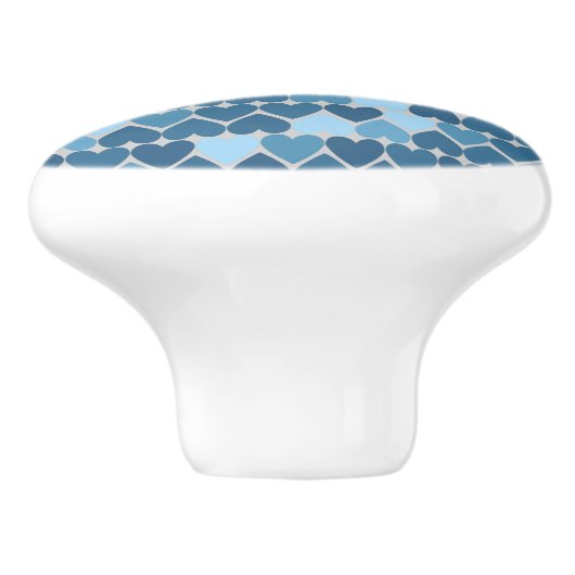 Blue I whaley Liebe Sie! Keramikknauf (Seitenansicht)