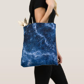 Blue Ice Abstrakt Art Foto Tasche (Von Nahem)