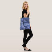 Blue Ice Abstrakt Art Foto Tasche (Am Model)