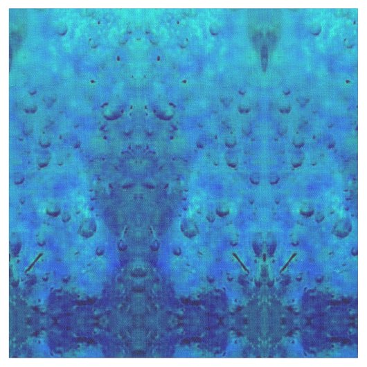 Blue Ice Bubbles Stoff (Nahaufnahme)