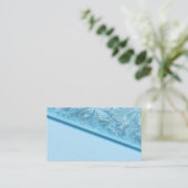 Blue Ice Business Card Visitenkarte (Stehend Vorderseite)
