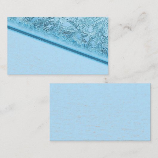 Blue Ice Business Card Visitenkarte (Vorne/Hinten)