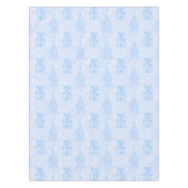 Blue Ice Christmas Pattern Tischdecke (Vorderseite)