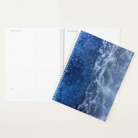 Blue Ice Crack Abstrakt Art Foto Planer (Anzeige)