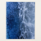 Blue Ice Crack Abstrakt Art Foto Planer (Vorderseite)