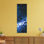 Blue Ice Crack Abstrakt Art Leinwanddruck (Insitu (Wohnzimmer))