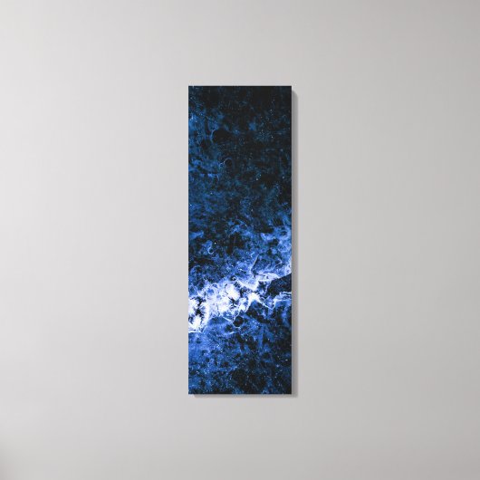 Blue Ice Crack Abstrakt Art Leinwanddruck (Vorderseite)