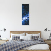 Blue Ice Crack Abstrakt Art Leinwanddruck (Insitu (Schlafzimmer))