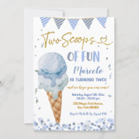 Blue Ice Cream 2. Geburtstag zwei Spaß