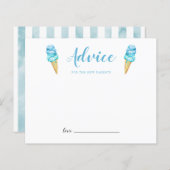 Blue Ice Cream Advice für die neuen Eltern (Vorne/Hinten)