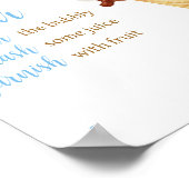 Blue Ice Cream Baby Dusche Mama Osa Bar Poster (Ecke)