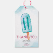 Blue Ice Cream Birthday Vielen Dank Geschenkanhänger (Vorderseite)