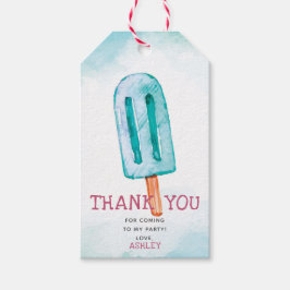 Blue Ice Cream Birthday Vielen Dank Geschenkanhänger