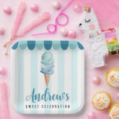 Blue Ice Creme Birthday Party Paper Teller (Party)