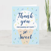 Blue Ice Creme Dankeschön Card Dankeskarte (Vorderseite)