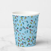 Blue Ice Creme farbenfrohe Sprinklen Papier Cups Pappbecher (Rechts)