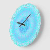 Blue Ice Cross Ball Snowflake Wall Uhr (Winkel)