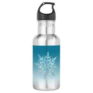 Blue Ice Crystal Edelstahlflasche