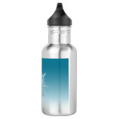 Blue Ice Crystal Edelstahlflasche (Rechts)
