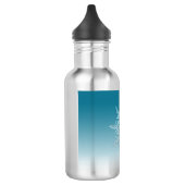 Blue Ice Crystal Edelstahlflasche (Links)