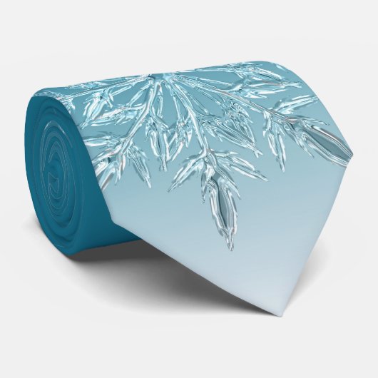Blue Ice Crystal Krawatte (Gerollt)