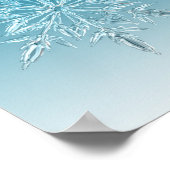 Blue Ice Crystal Poster (Ecke)