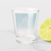 Blue Ice Crystal Schnapsglas (Rückseite)