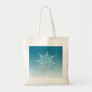 Blue Ice Crystal Tragetasche