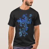 Blue Ice Crystals Fraktal T - Shirt (Vorderseite)