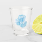 Blue Ice Cube Schnapsglas (Vorderseite)
