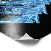 Blue Ice Cubes Fotodruck (Ecke)