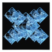 Blue Ice Cubes Fotodruck (Vorne)