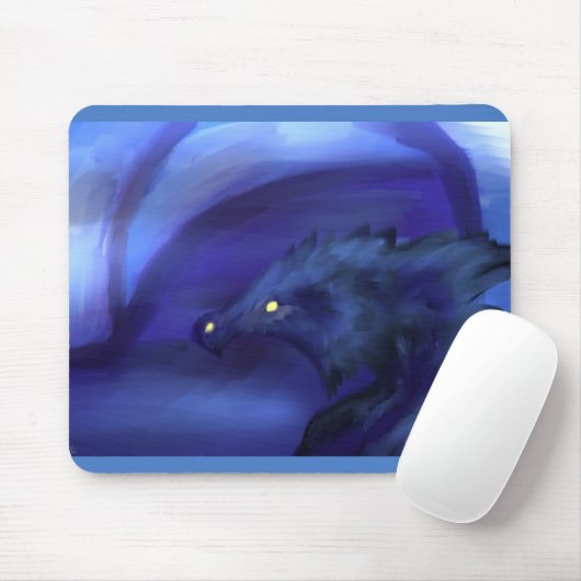 Blue Ice Dragon Mousepad (Mit Mouse)