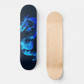 Blue Ice Dragon Tattoo Skateboard (Vorderseite)