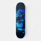 Blue Ice Dragon Tattoo Skateboard (Vorderseite)
