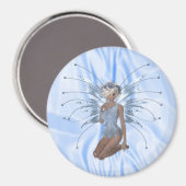 Blue Ice Fairy Magnet (Vorderseite/Rückseite)