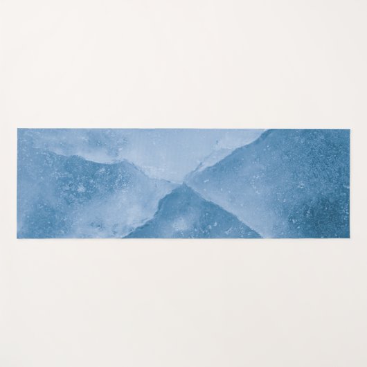 Blue Ice Foto Yogamatte (Vorderseite (Horizontal))