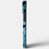Blue Ice Hockey Theme Case-Mate iPhone Hülle (Rückseite / Links)