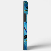 Blue Ice Hockey Theme Case-Mate iPhone Hülle (Rückseite / Rechts)