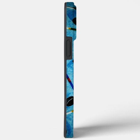 Blue Ice Hockey Theme Case-Mate iPhone Hülle (Rückseite / Rechts)