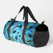 Blue Ice Hockey Theme Duffle Bag (Rechte Ecke)