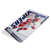Blue Ice Hockey Trading Card Magnet (Linke Seite)