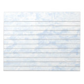 Blue Ice Lined Notepad Notizblock (Vorderseite)