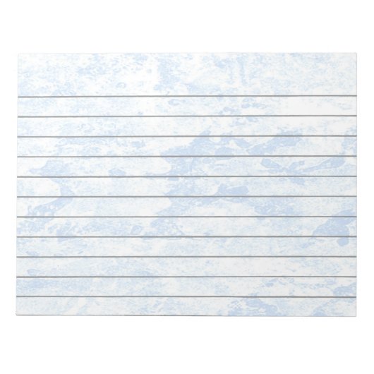 Blue Ice Lined Notepad Notizblock (Vorderseite)