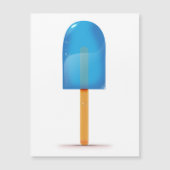 Blue Ice Lolly Magnetkarte (Vorderseite)