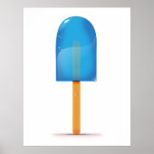 Blue Ice Lolly Poster (Vorne)