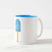 Blue Ice Lolly Zweifarbige Tasse (VorderseiteRechts)
